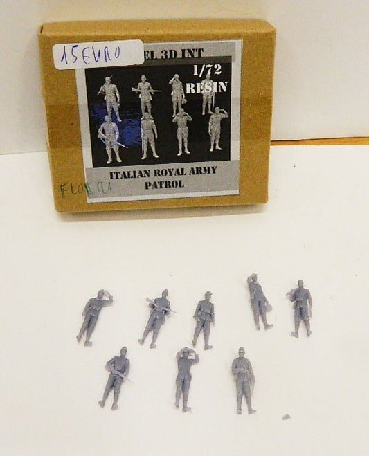 FLOR21 ITALIAN ROYAL ARMY PATROL 1/72 MODEL 3D INT