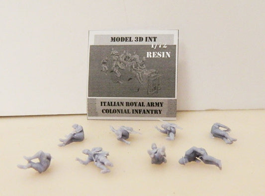FLOR5 ROYAL ITALIAN ARMY PERSONALE COLONIAL INFANTRY 1/72 MODEL 3D INT