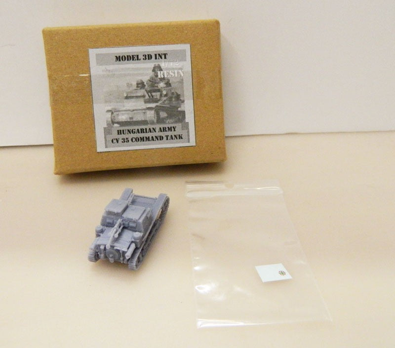 FLOR9  ITALIAN ROYAL ARMY HUNGARIAN ARMY CV 35 COMMAND TANK 1/72 MODEL 3D INT