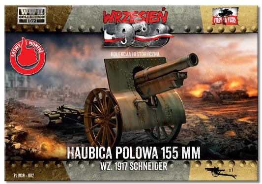 FTF082 FIRST TO FIGHT KITS 155mm Howitzer field wz. 1917 Schneider 1/72