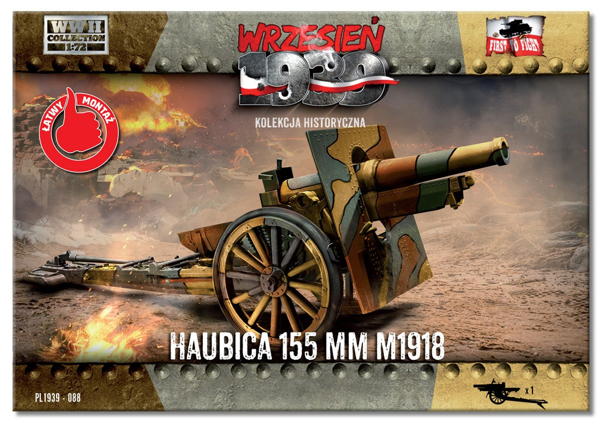 FTF088 FIRST TO FIGHT KITS 155mm Howitzer M1918 1/72