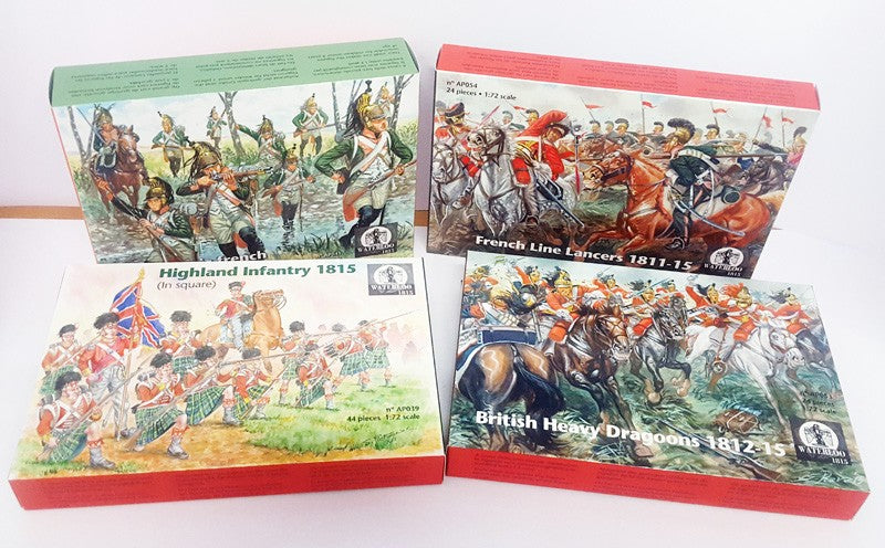 GR183 WATERLOO1815 OFFERTA 4 SCATOLE! COD: AP053-AP054-AP041-AP039  1/72