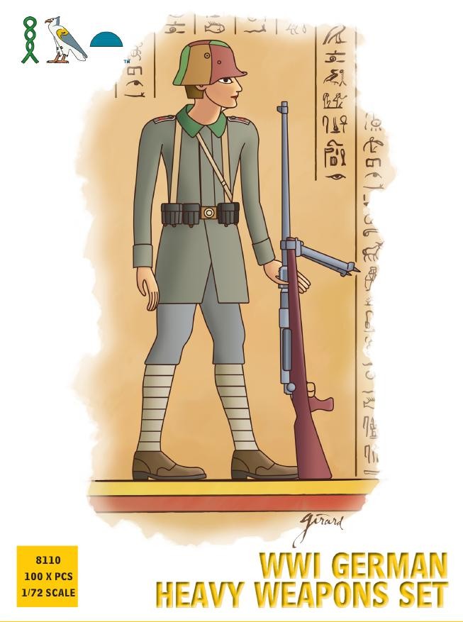HAT 8110 WW1 Re-released! German (WWI) Heavy Weapons Set 1/72