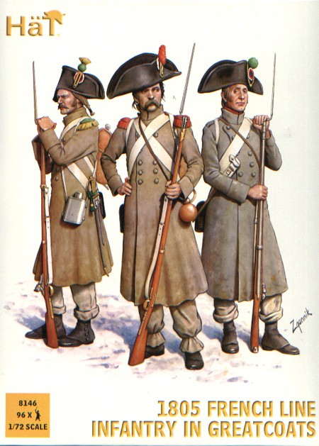 French Line Colonel HAT 8146 1805 French Line Infantry in Greatcoats – Waterloo 1815 A. Pierini