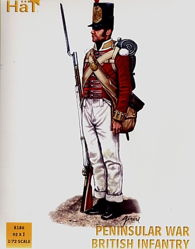 HAT 8186 Re-Leased Peninsular War British Infantry x 92 figures per box 1/72