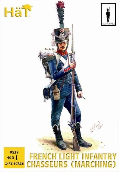 HAT 8219 Re-released! French Chasseurs Marching. 40 figures per box 1/72