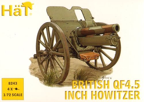 HAT 8243 Re-released! British (WWI) Q45 Howitzer 1/72