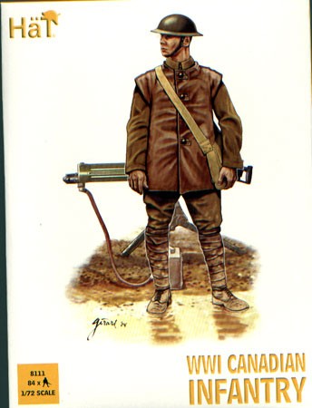 HAT 8111 SCALA 1/72 FANTERIA CANADESE PRIMA GUERRA MONDIALE