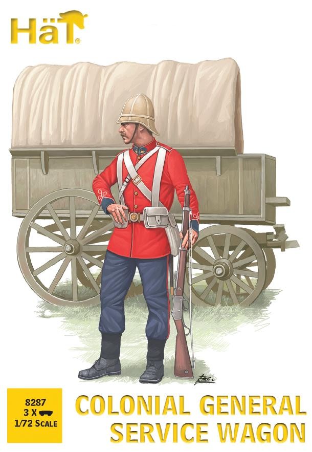HAT 8287 Colonial General Service Wagon (3 wagons per box) 1/72