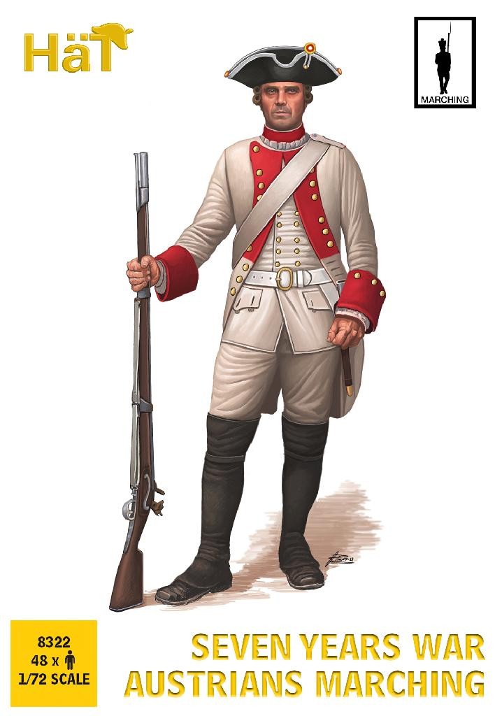 HAT 8322 Austrians Marching 7YW  1/72