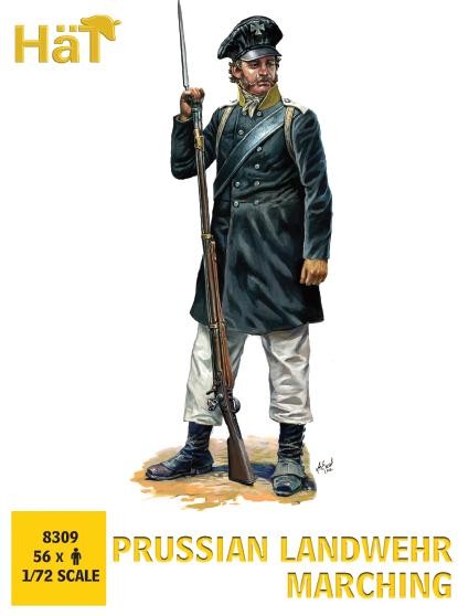 HAT 8309  Prussian Landwehr Marching E28B Release (56 figures/box)