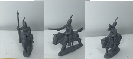 Itacav12 EWM  3 Askari Cavalry command, Penne di Falco mounted.  1/72