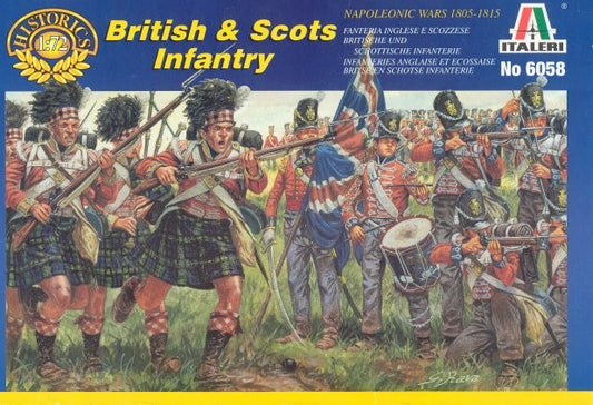 ITALERI 6058 Napoleonic British and Scots Infantry