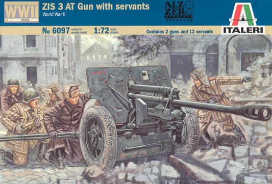 ITALERI 6097  ZiS 3 AT Gun with servants