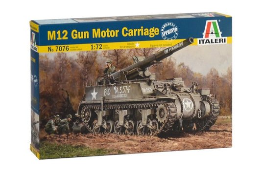 ITALERI 7076 M12 Gun Motor Carriage COLOR INSTRUCTION SHEET
