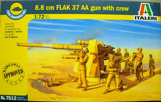 ITALERI 7512 8.8 cm. FLAK 37 AA Gun