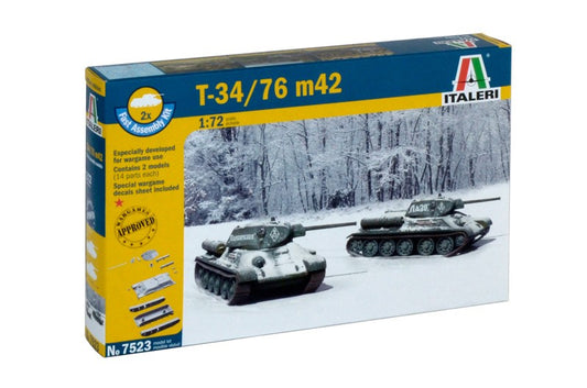 ITALERI 7523 T34/76 m42 FAST ASSEMBLY