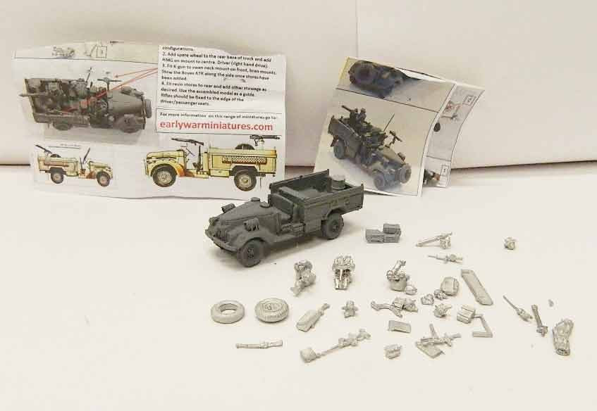 LRDG20 EWM EARLY WAR MINIATURES LRDG Chevrolet 1533 vickers HMG 1/72