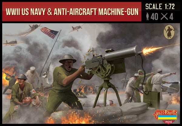 M112 STRELETS SCALA 1/72  US. NAVY& ANTI - AIRCRAFT MACHINEGUN WWII