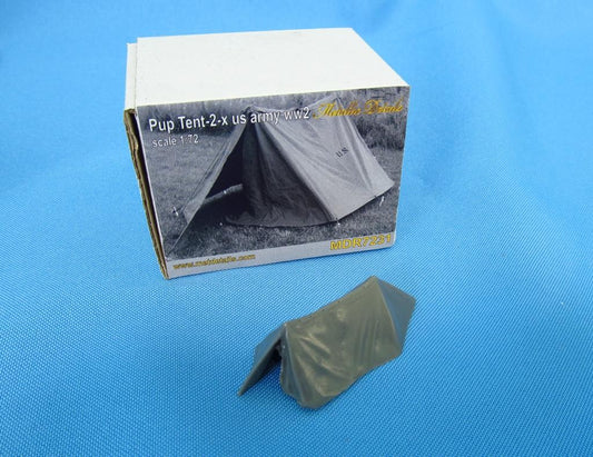 MDMDR7231 METALLIC DETAILS U.S. WWII Pup tent-2-x (2 man tent(1pc))SCALA 1/72