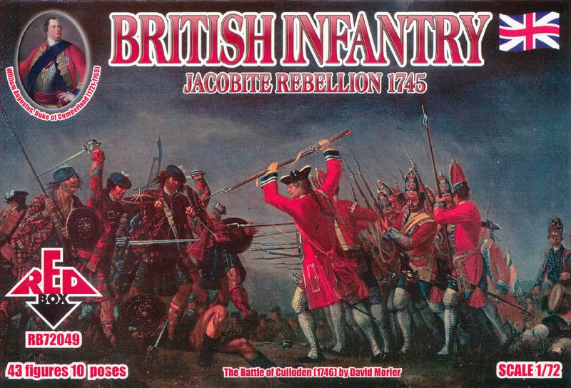 REDBOX 72049 Jacobite Rebellion British Infantry