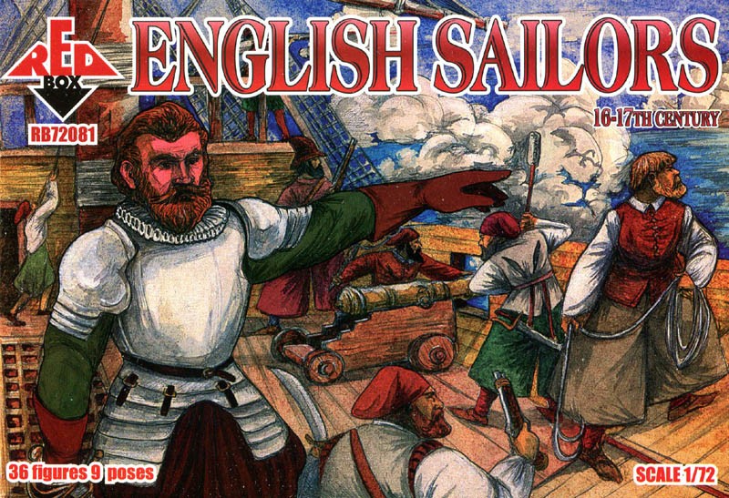 REDBOX 72081 English Sailors 16-17th Century