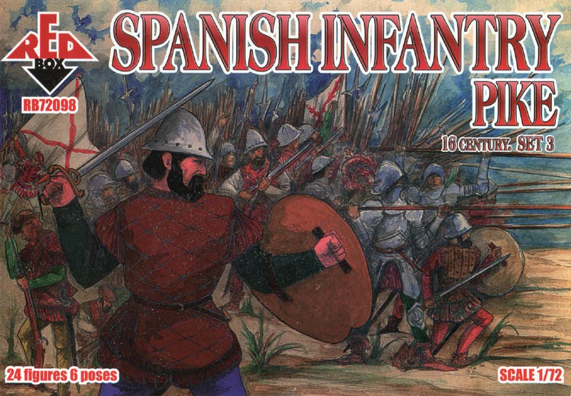REDBOX 72098 16th Century Spanish Infantry (Set 3 - Pike)