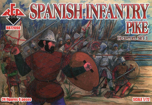 REDBOX 72098 16th Century Spanish Infantry (Set 3 - Pike)