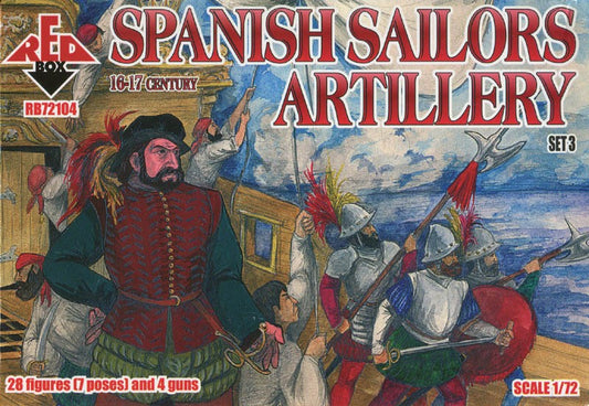 REDBOX 72104 16-17th Century Spanish Sailors Artillery Set 3