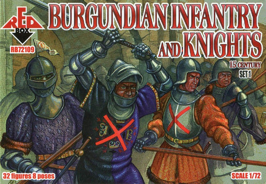 REDBOX 72109 15th Century Burgundian Infantry and Knights (Set 1)