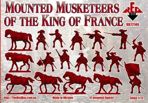 REDBOX 72146 Mounted Musketeers of the King of France XVII c. 1/72
