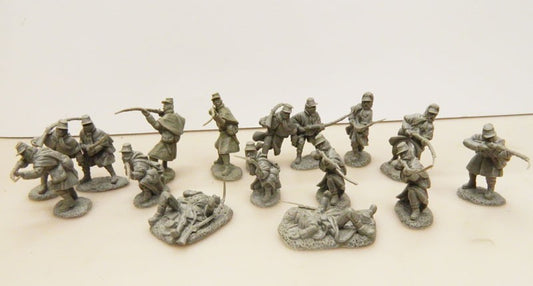 TSSD SET06 IN GREY CONFEDERATE INFANTRY  1/32