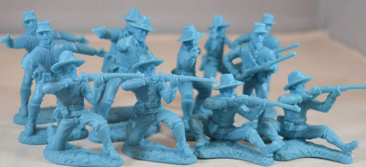 TSSD SET15a DISMOUNTED CAVALRY BLUE  - 1:32 scale