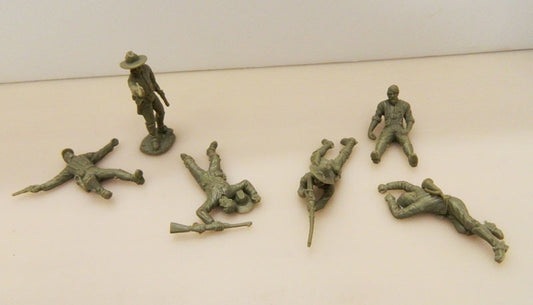 TSSD SET17C  DISMOUNTED CAVALRY WITH CASUALTIES GREYT  1/32