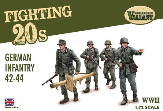 VMFT001 VALIANT SCALA 1/72 21 Germany infantry figures 1942-44