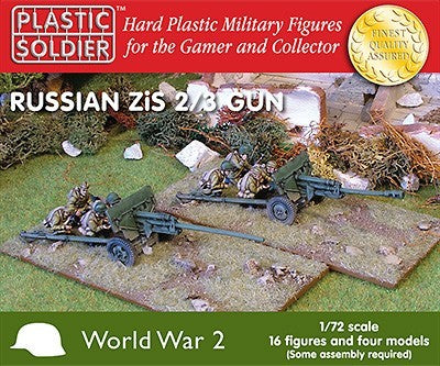 WW2G20002 THE PLASTIC SOLDIER COMPANY WWII Russian Zis2-3 Anti Tank Gun 1/72