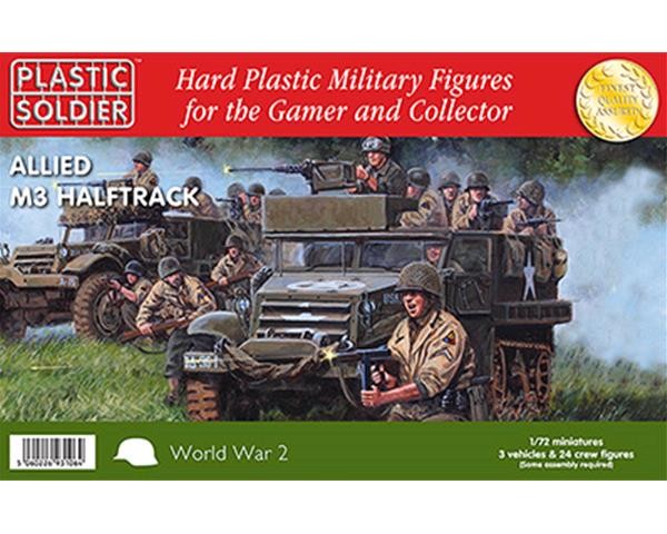 WW2V20012 THE PLASTIC SOLDIER COMPANY SCALA 1/72 M3 Halftrack.