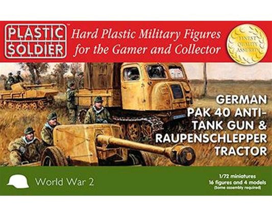 WW2G20005 THE PLASTIC SOLDIER COMPANY 1/72 Pak 40 and Raupenschlepper Ost   (2 camion + 2 cannoni)