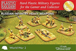 WW2V20004 THE PLASTIC SOLDIER COMPANY SCALA 1/72 Russian Heavy Weapons (WWII)