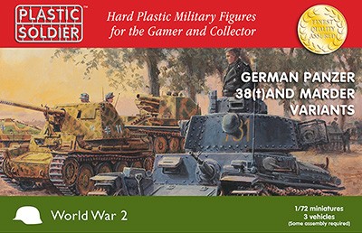 WW2V20019 THE PLASTIC SOLDIER COMPANY SCALA 1/72 Pz.Kpfw. 38(t) and Marder options.
