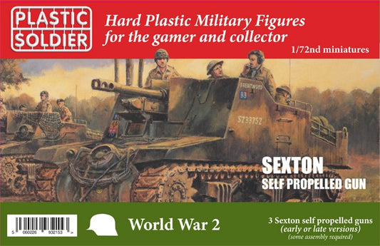 WW2V20029 THE PLASTIC SOLDIER COMPANY 1/72 20mm Sexton self propelled gun