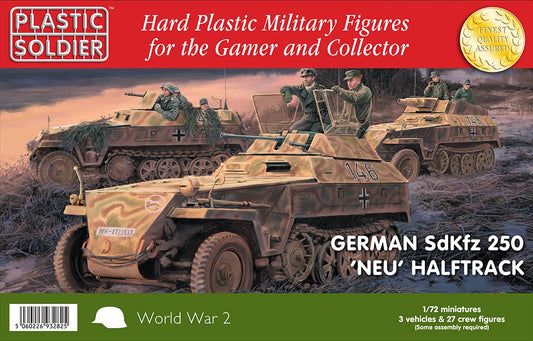 WW2V20035 THE PLASTIC SOLDIER COMPANY German SdKfz 250 'Neu' Halftrack 1/72