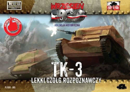 WWH005  FIRST TO FIGHT KITS TK-3 Polish light reconnaissance tank (simplified kit)