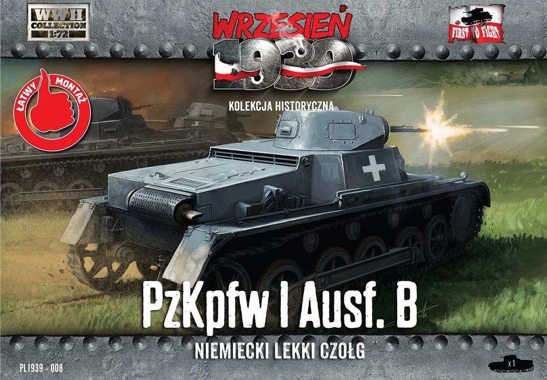 WWH008  FIRST TO FIGHT KITS   Pz.Kpfw.I Ausf. B - German light tank