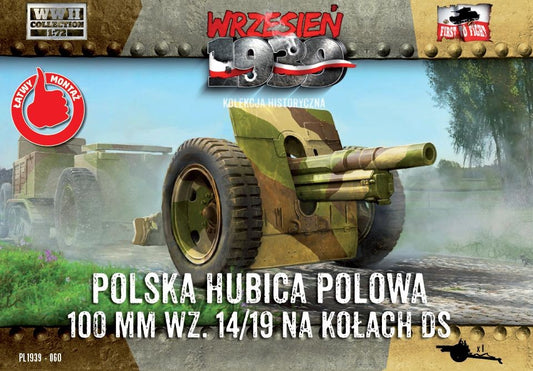 WWH060 FIRST TO FIGHT KITS Skoda 100mm Howitzer on DS wheels 1/72
