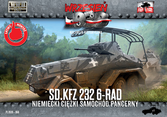 FTF068 FIRST TO FIGHT KITS Sd.Kfz.232 6-Rad - German Heavy Armoured Car 1/72