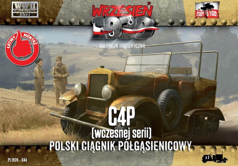 WWH044 FIRST TO FIGHT KITS 	C4P Polish Artillery Tractor, Early production