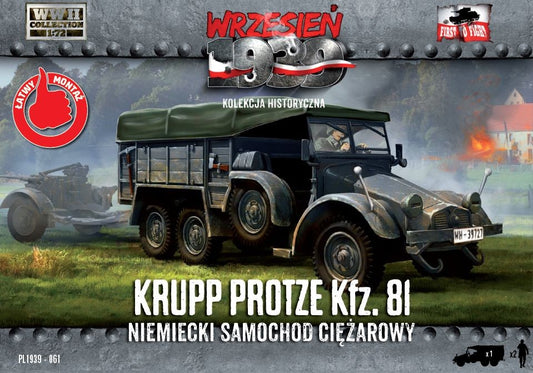 FTF061 FIRST TO FIGHT KITS Krupp-Protze 81 German Truck 1/72
