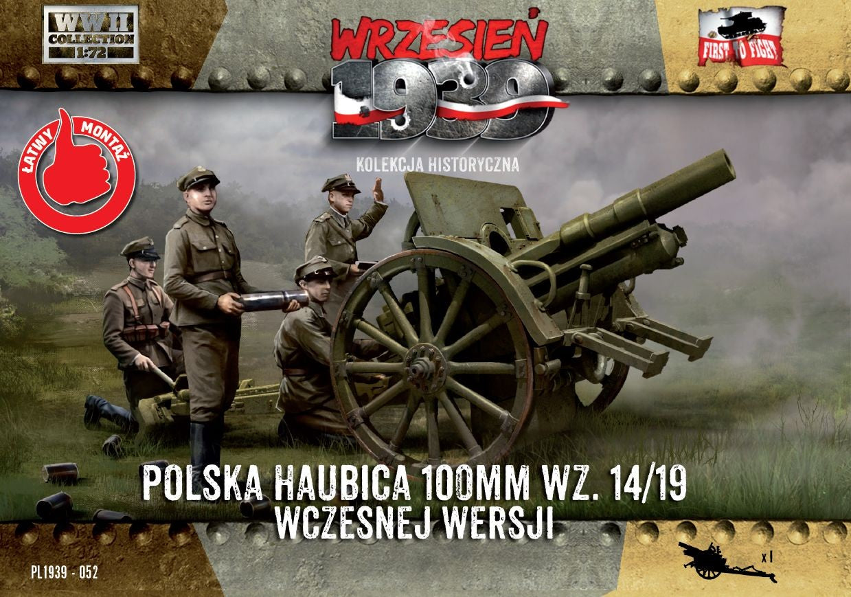 WWH052 FIRST TO FIGHT KITS 100mm Polish wz. 14/19 Howitzer, Early Version
