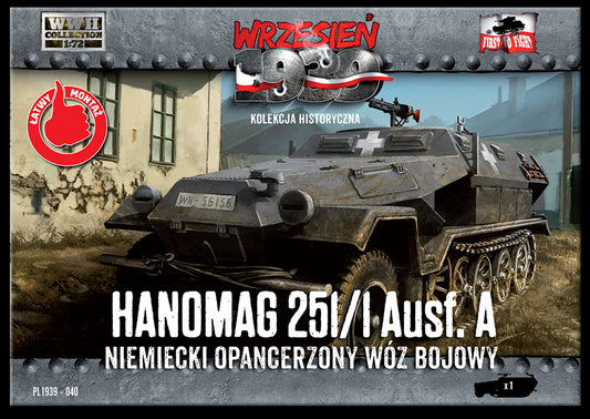 WWH040 FIRST TO FIGHT KITS 	 Sd.Kfz.251/1 Ausf.A 1/72
